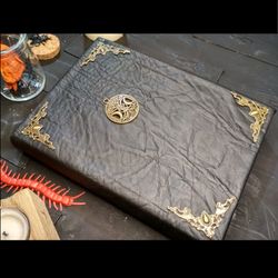 Gothic spell book real Pentagram journal Grimoire practical magic Wicca full book of shadow replica Old moon journal