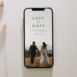 Photo Save the Date Template Save the Date with Photo Save the Date Invitation Save the Date Invite Text Message Email