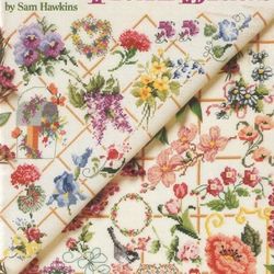 50 floral / pdf vintage cross stitch pattern