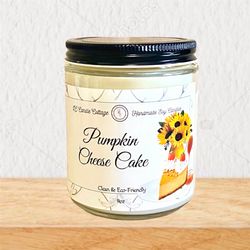 Pumpkin Cheesecake Soy Candle- Fall Candles- Seasonal Candles- Clean Candles- Eco Friendly- Fall Gifts- Fall Decor