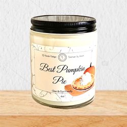 Best Pumpkin Pie Fall Candle- Natural Soy Candle- Infused Candles- Vegan Candle- Fall Gifts- Fall Housewarming- Seasonal