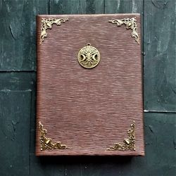 Large grimoire book of shadow journal Charm book of shadow dark shadow Witchy journal grimoire alchemy