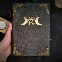 Beginner spell book Book of shadows for the new witch Old witchcraft book Custom grimoire