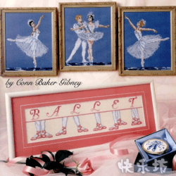 Ballet / PDF Vintage Cross Stitch Pattern / Digital Instant Download