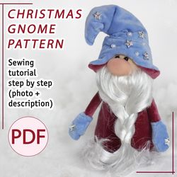 PDF Christmas Gnome Sewing Pattern DIY
