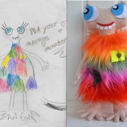 toys made according to children's drawings
