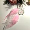 Dreamcatcher-Earrings-with-Pink-Feathers