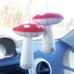 Mushroom ornament, Mushroom decor, Cute car accessories,Car decor interior, Car accessories for teens, Mushroom plush,