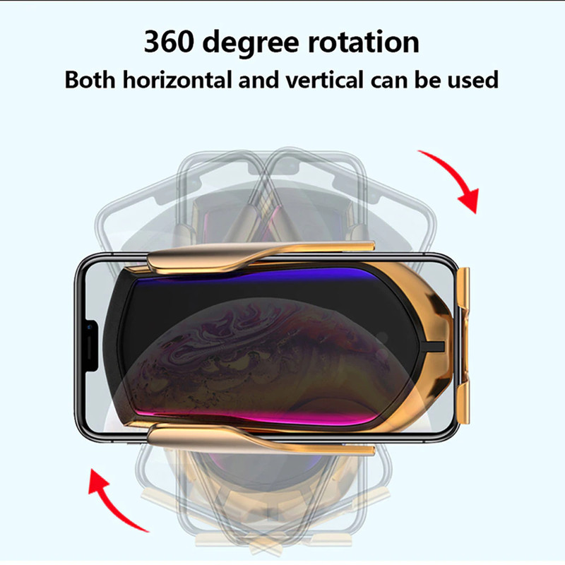 Automatic Clamping Wireless Car Charger Mount 8