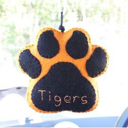 Paw print ornament, Tigers paw, Car accessories for men, Rear view mirror accessories, Car guy gift, Car decor interior