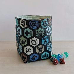 Large dice bag with pockets for 150-200 dice RPG