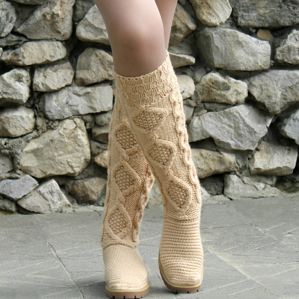 crochet boots ugg knitted snow 2.jpg