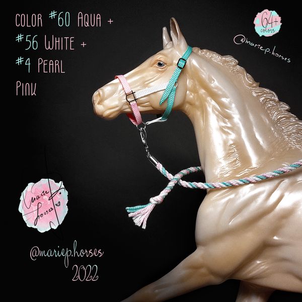 159-Breyer-horse-tack-accessories-lsq-model-halter-and-lead-rope-custom-toy-accessory-peter-stone-horses-artist-resin-traditional-MariePHorses-Marie-P-Horses-iu