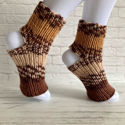Dance socks Handmade Yoga Socks Yoga Accessories Yoga Gift Toeless Socks Activewear Yoga Clothes Home athletic socks