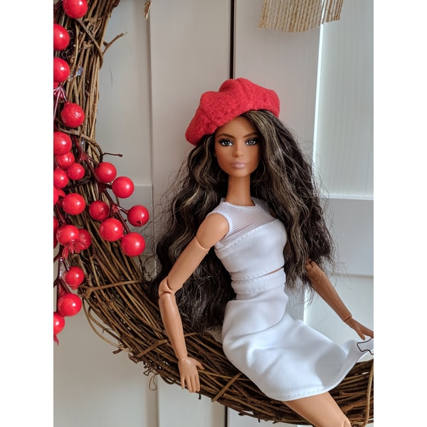Barbie Hat Rack Barbie beret, doll accessory, 1:6 doll hat in vintage style, | Inspire ...