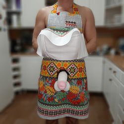 Apron,Penis,Gifts,Christmas Gift,Linen apron,Men's Apron,Chef apron,Gift Chef.