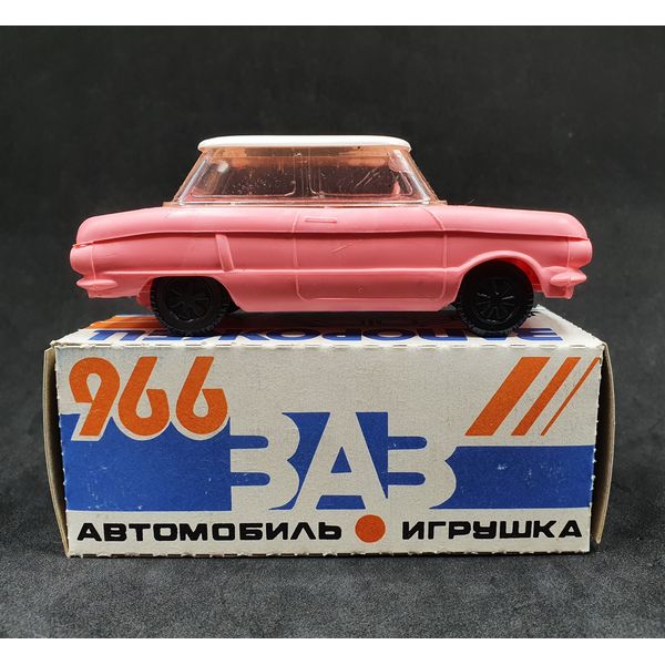 2 Vintage USSR toy car ZAPOROZHETS ZAZ 966 White Top 1980s.jpg