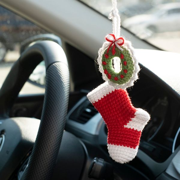 Christmas-stocking-and-wreath-car-accessory-for-women