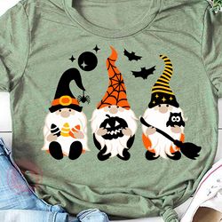 halloween gnomes print bats owl candies pumpkin jack o lantern svg design home decor digital download