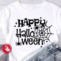 Happy Halloween signs Spiderweb clipart Digital download