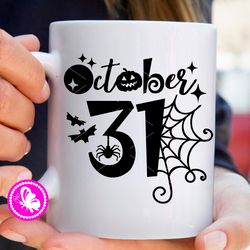 october 31 sign halloween svg wall art digital downloads