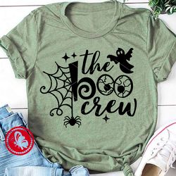 The boo crew sign Halloween decoration Ghost Spiderweb clipart svg Digital downloads