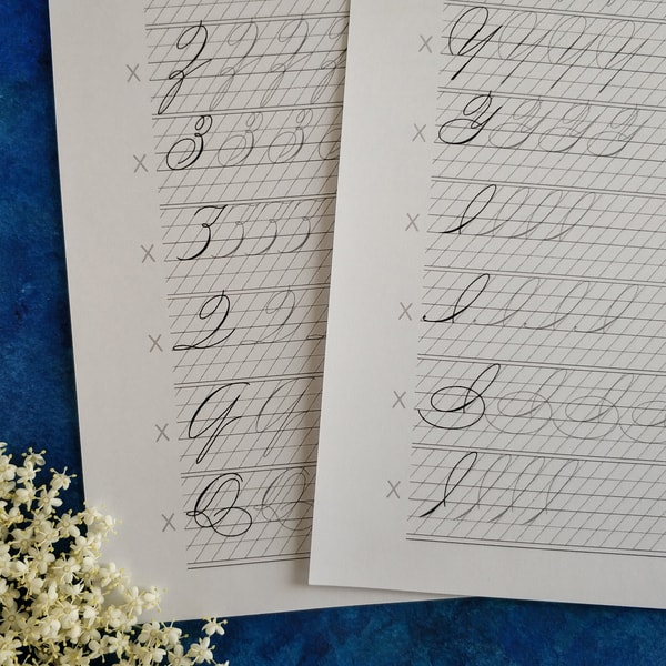 Spencerian Variety of Capital letters Printable PDF Calligra | Inspire ...