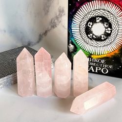 Rose Quartz Natural Stone Crystal Gems Mineral Witch Energy Healing Meditation Chakras Reiki Magic Wicca Quartz Clear
