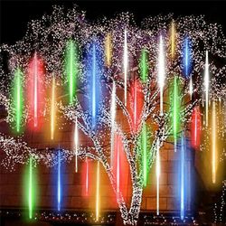 288 LED Solar Lights Meteor Shower Rain Tree String Light Garden Party Outdoor Fairy Lights Party Christmas Xmas US