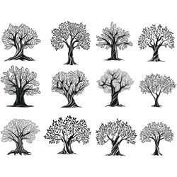 Big Tree Silhouette, Big Tree SVG, Big Tree PNG, tree svg, tree silhouette svg, tree clipart