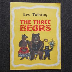 Lev Tolstoy. The three beards. Vasnetsov Illustrated book Rare Vintage Soviet Book USSR in English