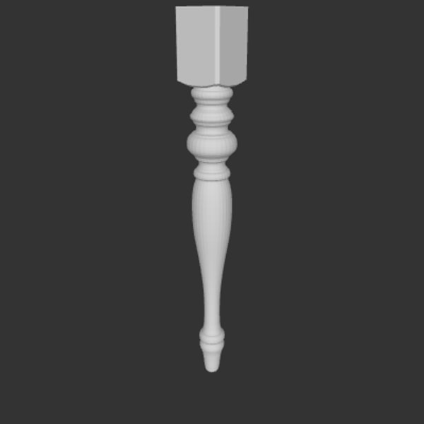 Table Leg Model 3D MODEL Miniature table leg model ready to print | Digital | Inspire ...