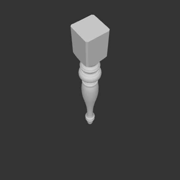 Table Leg Model 3D MODEL Miniature table leg model ready to print | Digital | Inspire ...