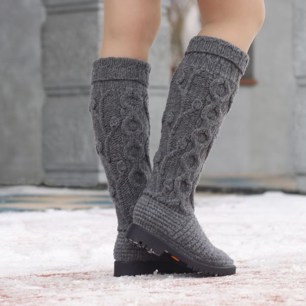 crochet boots ugg knitted snow1.jpg
