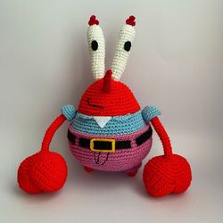 Mr Krabs by Sponge Bob PDF crochet pattern