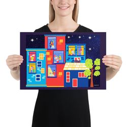 jazz night animated poster | augmented reality artwork