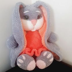 Amigurumi bunny CROCHET PATTERN, Crochet rabbit English, Bunny with long ears