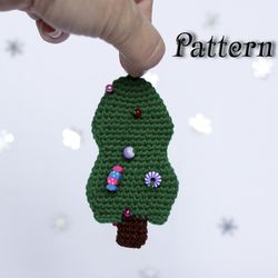 Easy crochet pattern Christmas tree, Mini christmas tree amigurumi pattern, Christmas tree diy winter toy