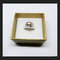 Simple lightweight skull ring silver 925 gold box