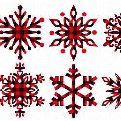 Snowflake Svg, Merry Christmas Svg, Buffalo Plaid Svg Files, Digital download