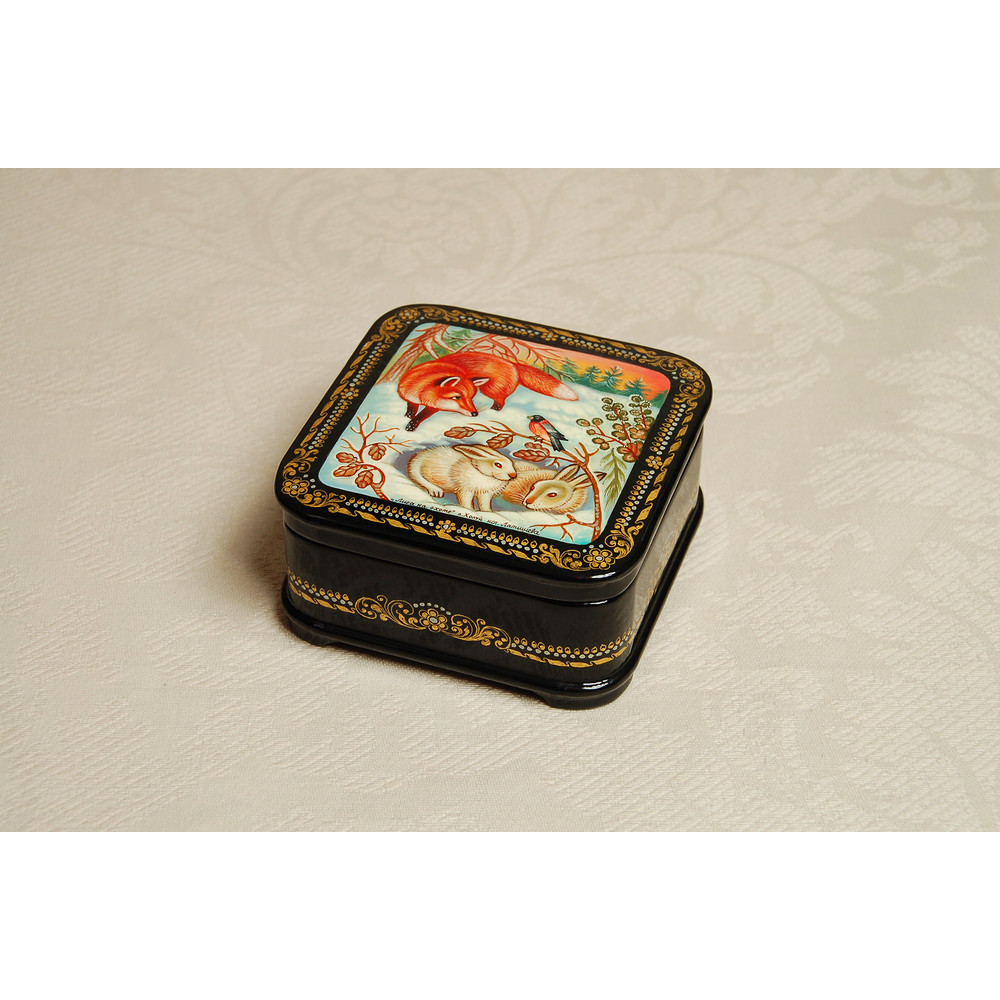winter wildlife decorative art box