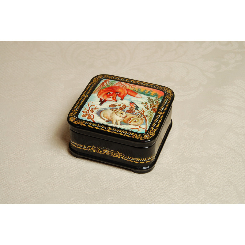 winter wildlife decorative art box