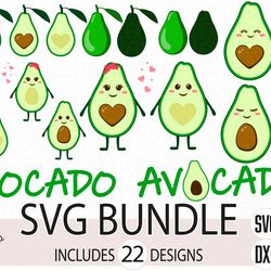 Avocado Svg, Fruit Svg, Boy and Girl Svg, Digital download