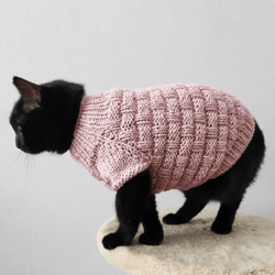 Knit cat sweater Pet jumper Knit pet clothes Sphynx cat sweater Cat outfit Warm sweater for cats Dog clothes Cat clothes