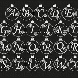 Alphabet Christmas Svg, Font Svg, Letter Svg, Digital download