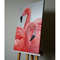 Flamingo on silver background oil painting on canvas ф.jpg