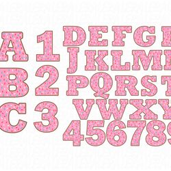 Donut Alphabet Svg, Donut Numbers Svg, Font Svg, Letter Svg, Digital download