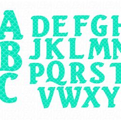 Mermaid Alphabet Svg, Mermaid Svg, Font Svg, Letter Svg, Digital download