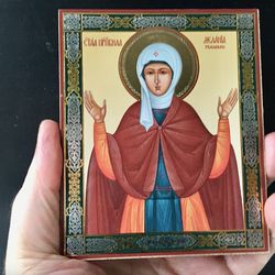 Saint Melania Icon (Melanie) | Inspirational Icon Decor| Size: 5 1/4"x4 1/2"
