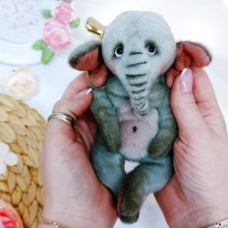 Pocket Elephant Toshka - Teddy Bear - Teddy Elephant - Elephant Gift